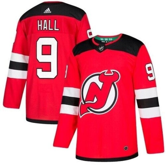 New Jersey Devils #9 Taylor Hall Home Jersey Size 2XL 56 Adidas NWT